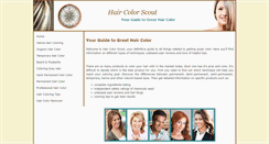 Desktop Screenshot of hair-color-scout.com