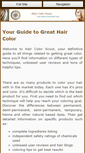Mobile Screenshot of hair-color-scout.com