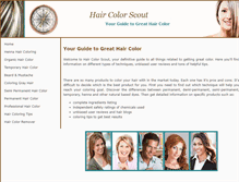 Tablet Screenshot of hair-color-scout.com